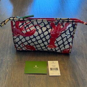 Vintage kate spade Red Lobster medium heddy Cosmetic Pouch